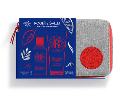 COFFRET TROUSSE JEAN MARIE FARINA Eau de Cologne 100ml et Gel Douche 200ml - ROGER GALLET