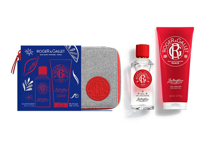 COFFRET TROUSSE JEAN MARIE FARINA Eau de Cologne 100ml et Gel Douche 200ml - ROGER GALLET