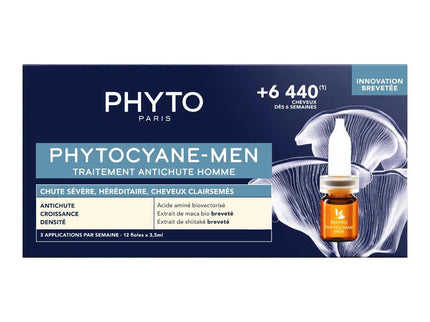 PHYTOCYANE PROGRESSIVE Traitement Antichute Homme - 12x5ml