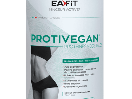 EAFIT PROTIVEGAN Protéines Végétales Saveur Vanille Caramel - 450g