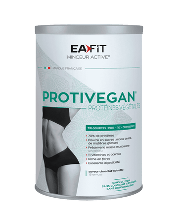 EAFIT PROTIVEGAN Protéines Végétales Saveur Vanille Caramel - 450g