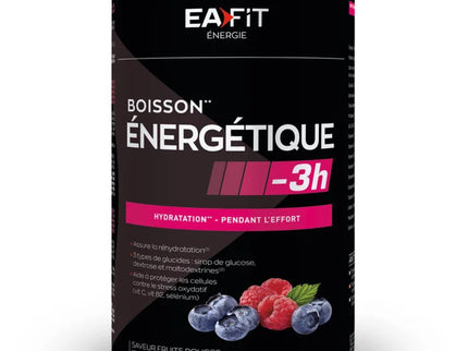 EAFIT BOISSON ENERGETIQUE - 3H Fruits Rouges - 500g
