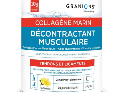 GRANIONS DÉCONTRACTANT MUSCULAIRE COLLAGENE MARIN Marin Goût Citron - 300g